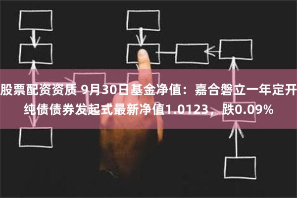 股票配资资质 9月30日基金净值：嘉合磐立一年定开纯债债券发