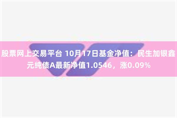 股票网上交易平台 10月17日基金净值：民生加银鑫元纯债A最